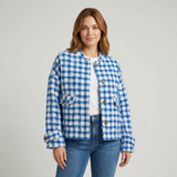 Blue And White Grid