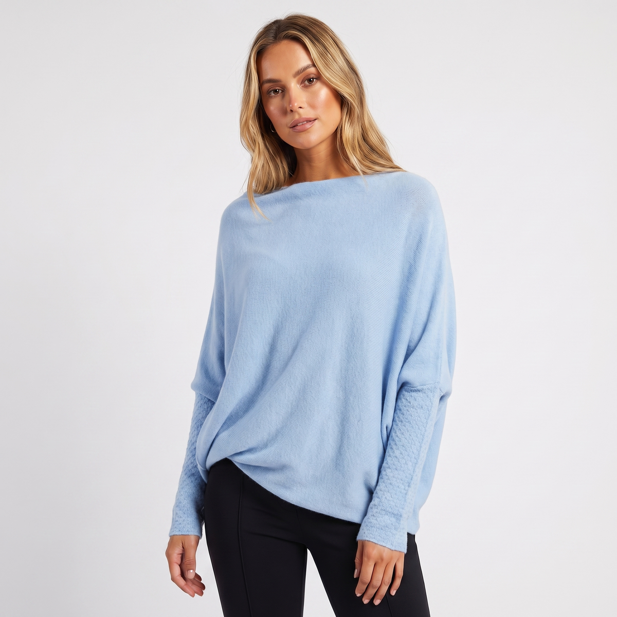 Women's Oversized Batwing Knit Pullover Winter Sweater