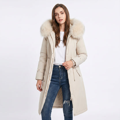 Women's Detachable Luxe Fur Winter Jacket