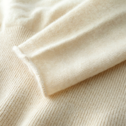 Maglione da donna incrociato – Cashmere scollo a V incrociato sul davanti