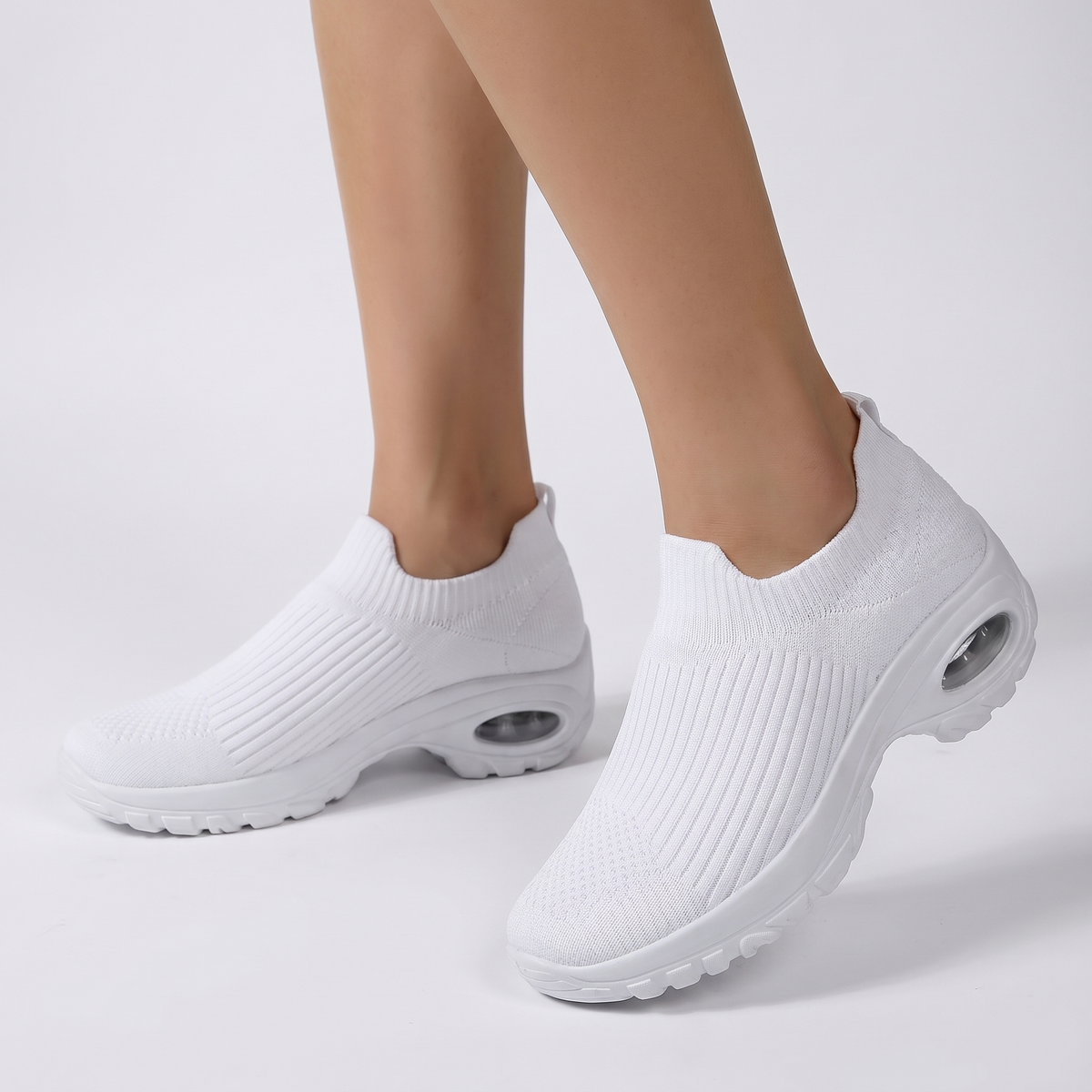 Women's Orthopaedic Slip-On Sock Sneakers Air Cushion Platform Shoes