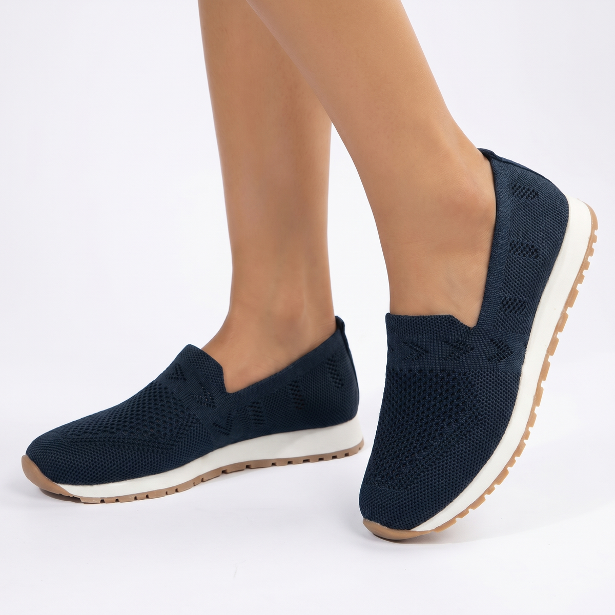 Women's Orthopaedic Knit Slip-On Sneakers Breathable Lightweight Shoes