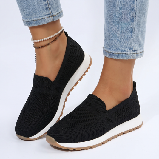 Women's Orthopaedic Knit Slip-On Sneakers Breathable Lightweight Shoes