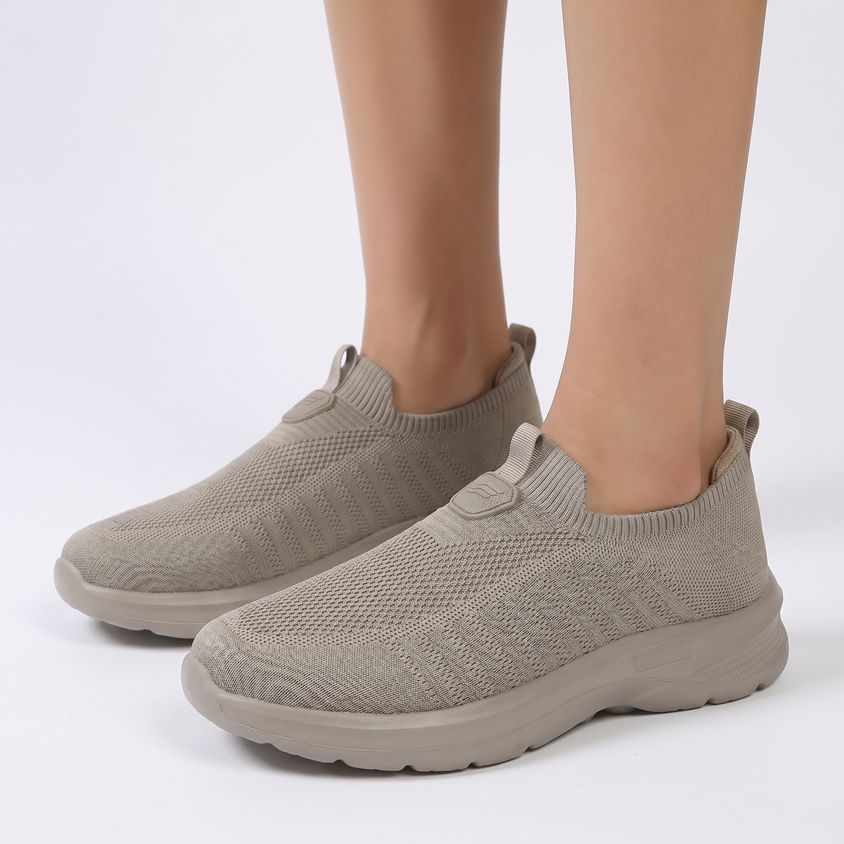 Women's Orthopaedic Sock Knit Slip-On Sneakers Lightweight Breathable Shoes