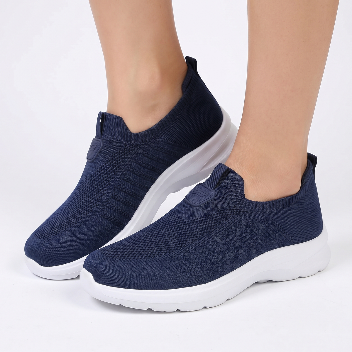 Women's Orthopaedic Sock Knit Slip-On Sneakers Lightweight Breathable Shoes