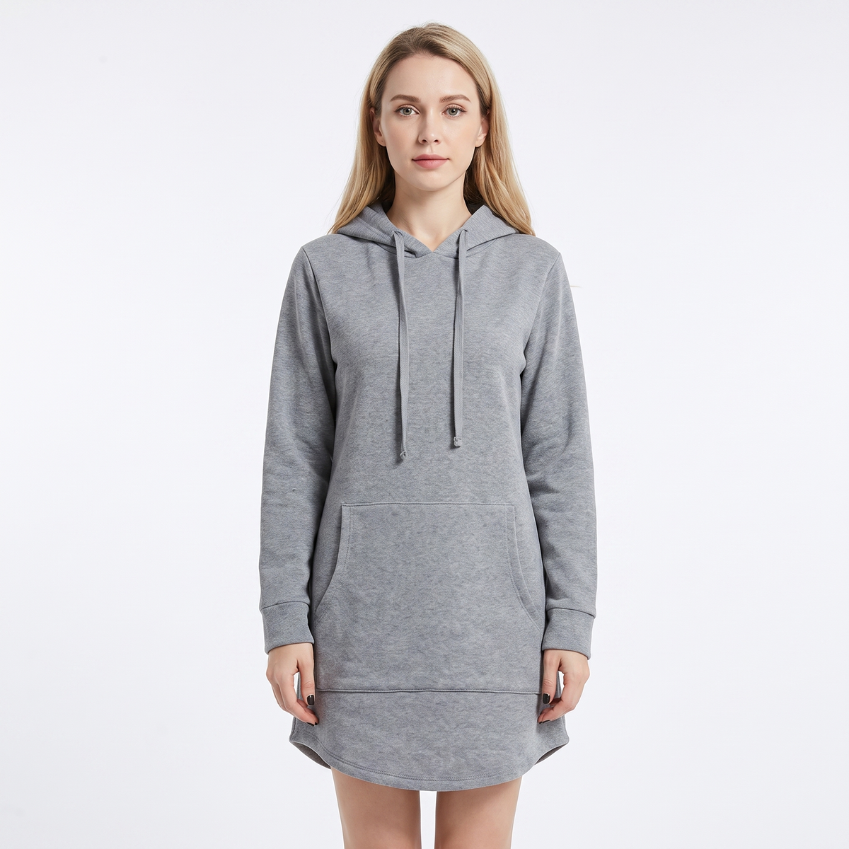 Women's Hoodie Winter Dress Long-Sleeve Fleece Pullover With Pocket