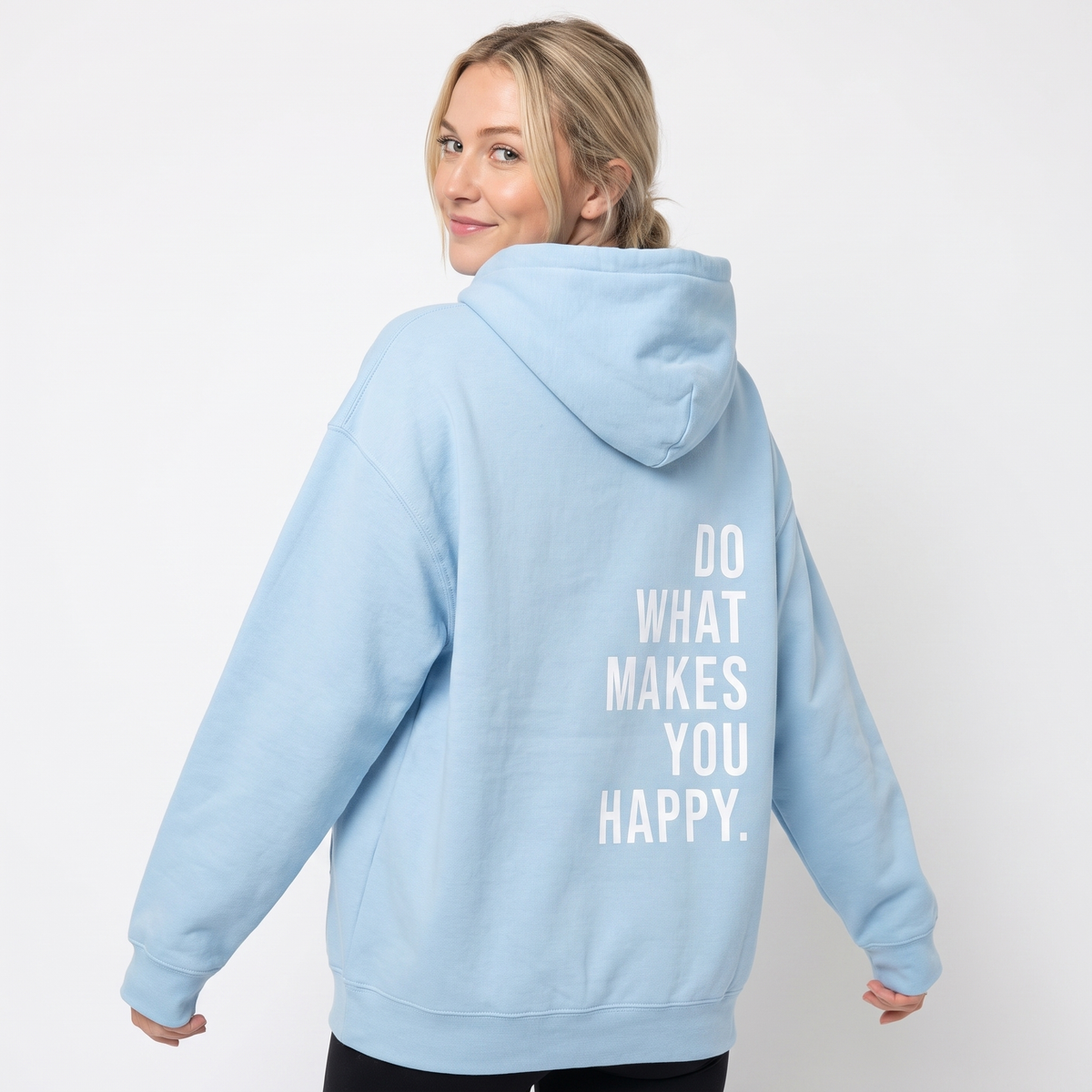 Women's Graphic Print Hoodie Oversized Fleece Pullover Winter Sweatshirt