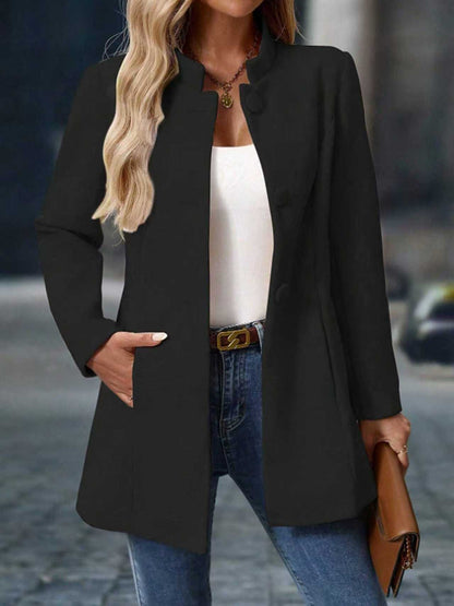 Women's Oversized Ribbed Zip-Up Spread Collar Knit Winter Cardigan