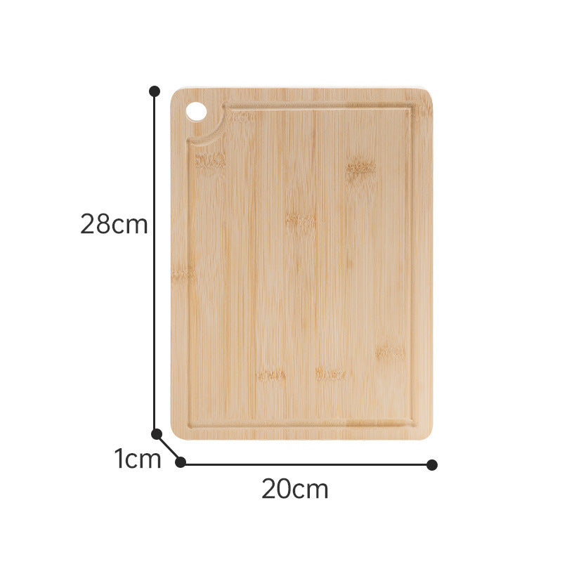 Bamboo Cutting Board — Thick Checkered End-Grain Chopping Board with Juice Groove, 4 Sizes