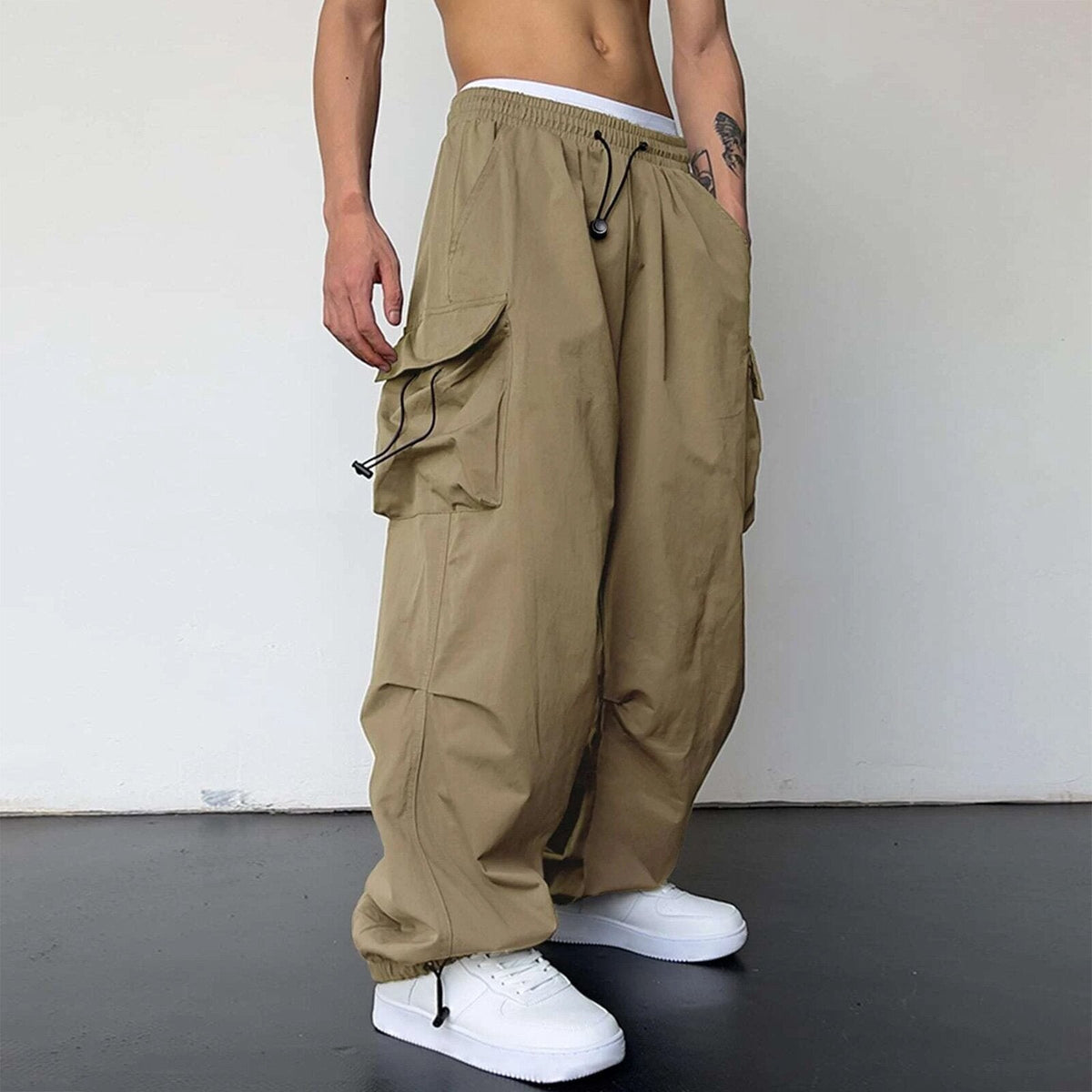 Salopette Uomo Larga Cargo Parachute