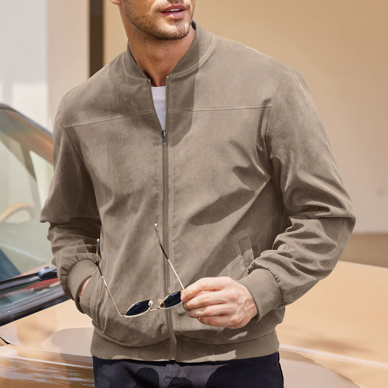 Men's Lightweight Zip-Up Bomber Autumn Jacket